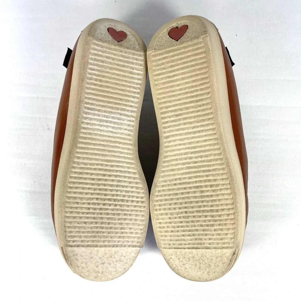 Vintage Soft Spots Cream Puffs Leather‎ Loafers Brown Womens 6.5 USA Comfort